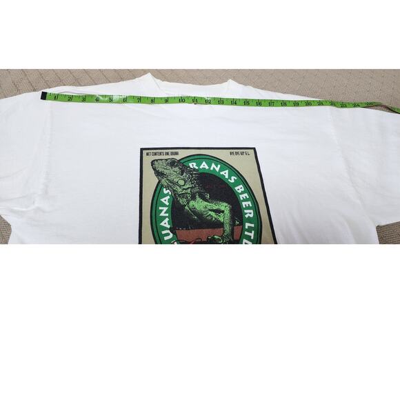 VTG Iguana Ranas Beer LTD Sovereign of the Seas White Short Sleeve T-shirt M LG - Picture 4 of 8
